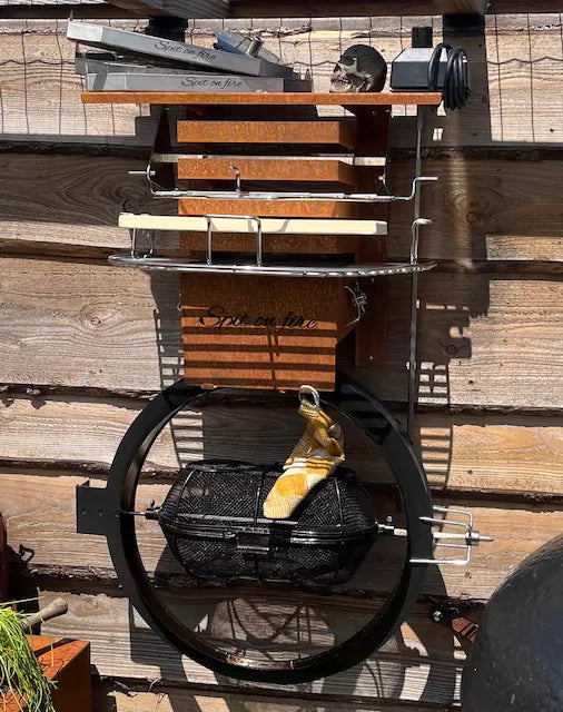 The Spit on Fire Tool & Spit Holder