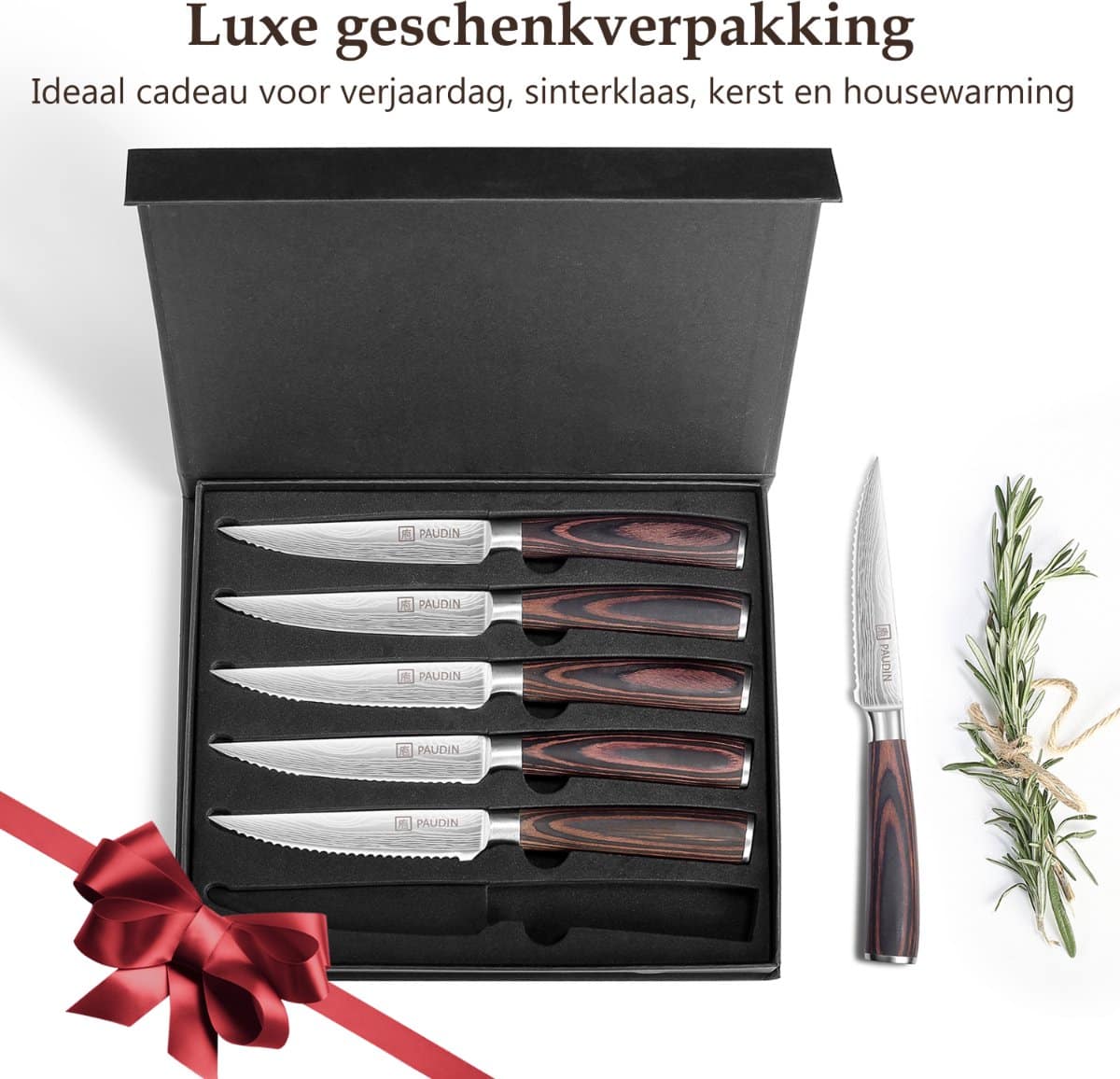 S3 Premium Steakmessen – Set van 6