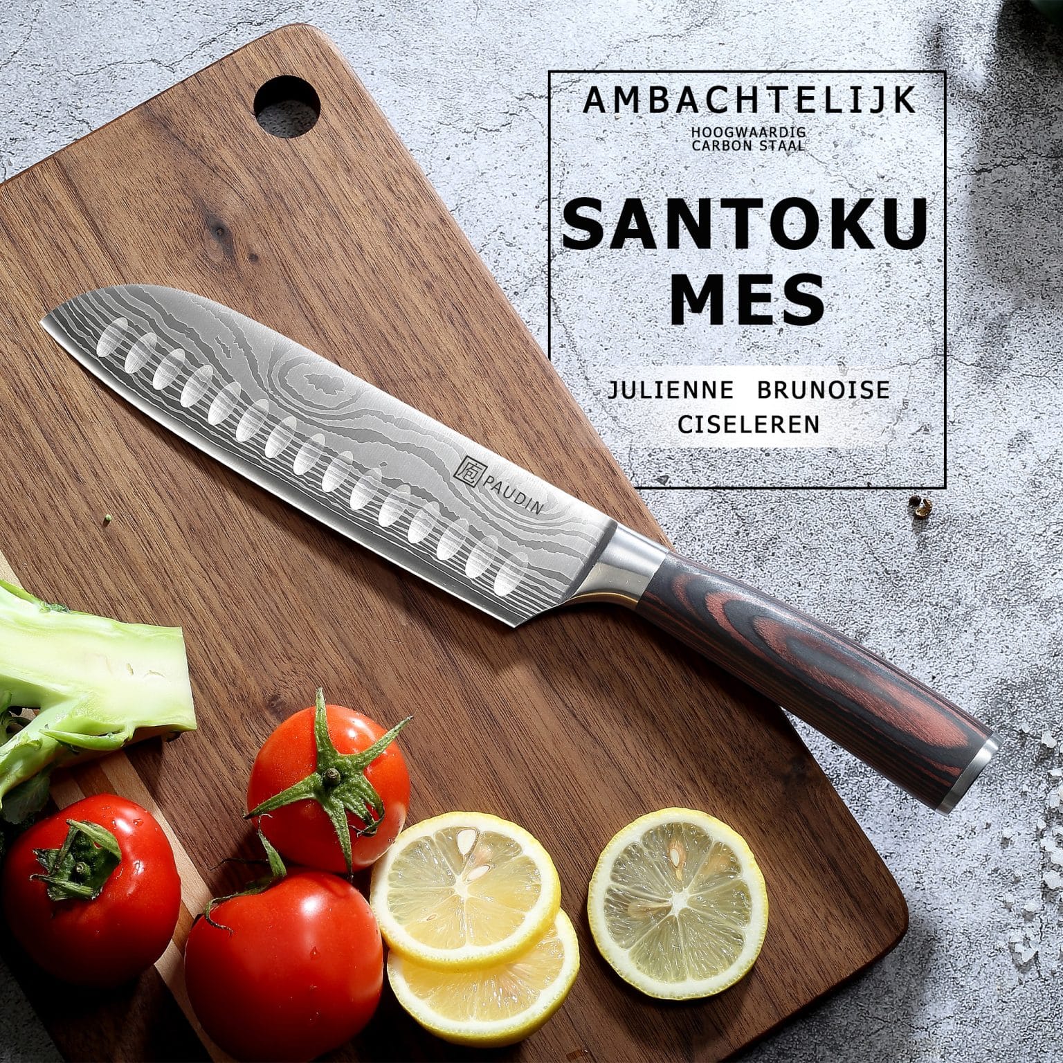 N5 Premium Japans Santoku Mes