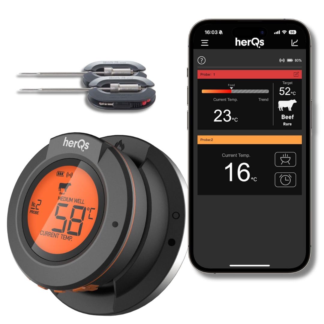 De BBQ Store, HerQs Connected Digital Dome Thermometer