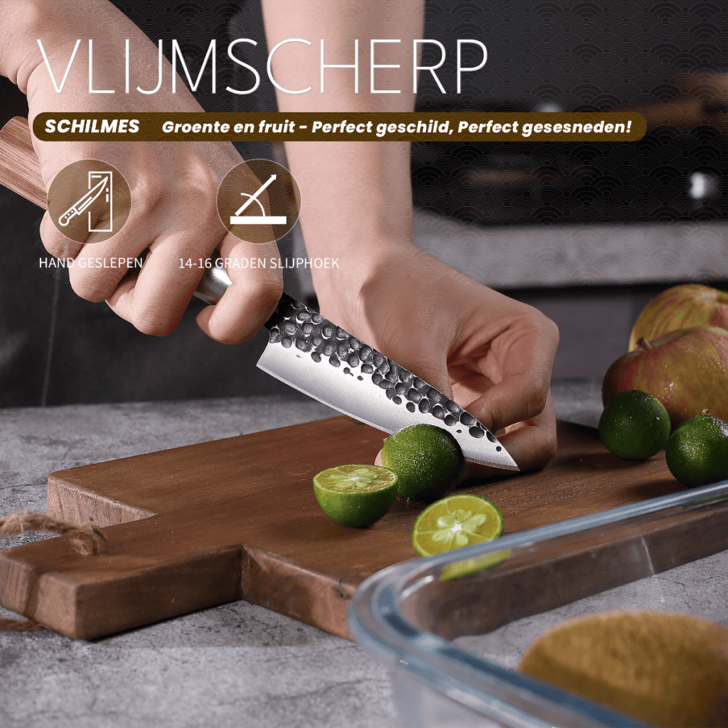 HB9 Groentenmes / Schilmes – Hammer Black (9 cm)