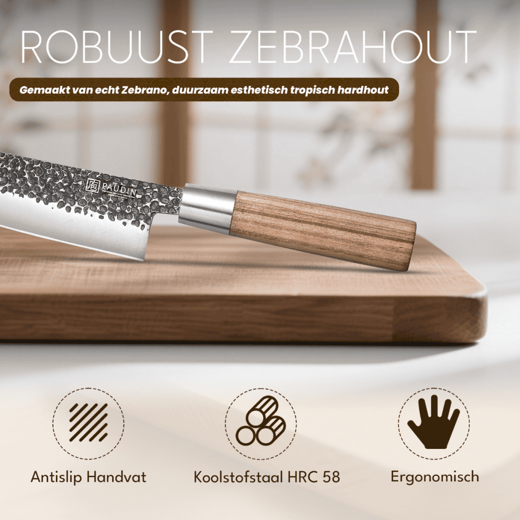 HB10 Santoku – Hammer Black (17,5 cm)