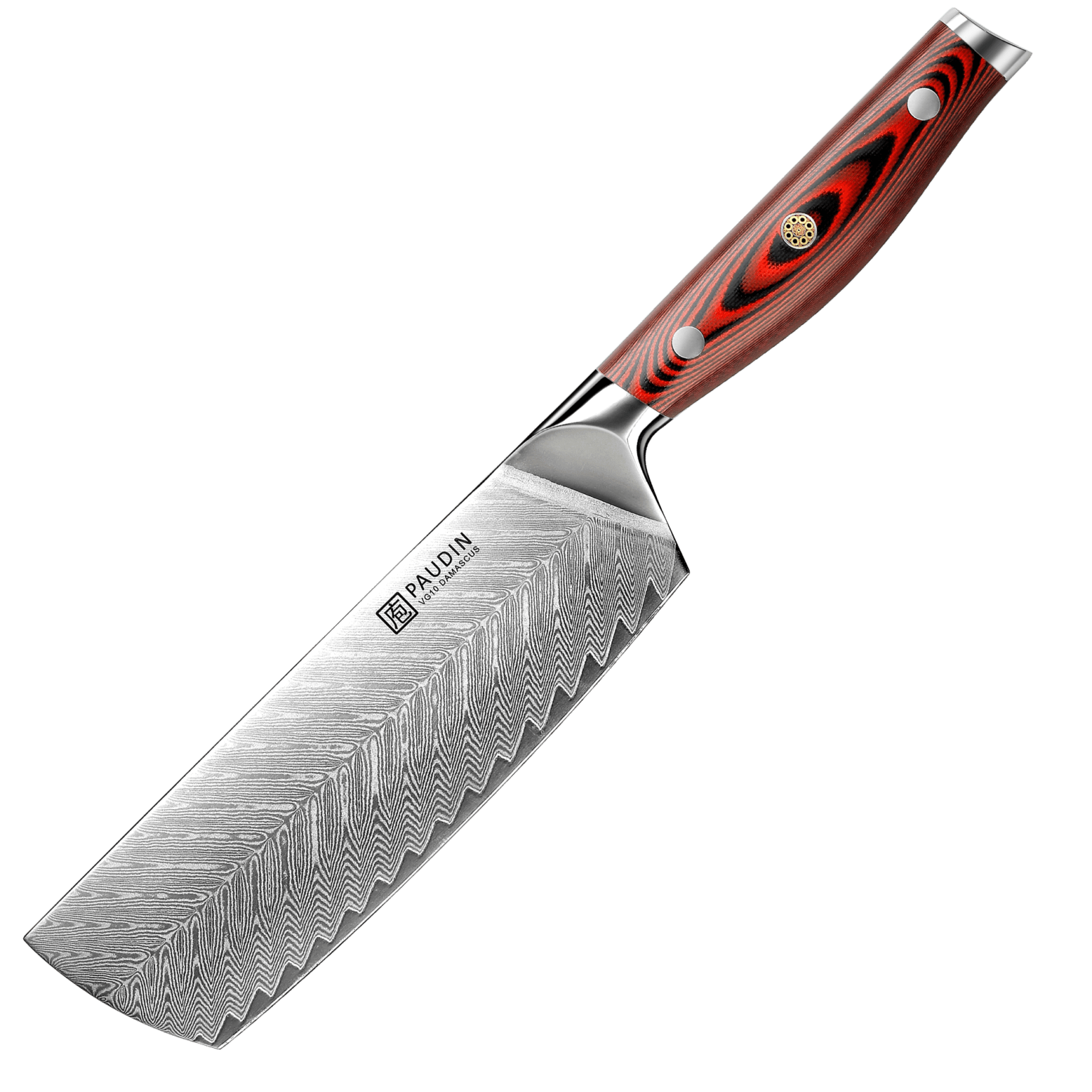 P5 Professioneel Damascus Nakiri mes 17,5 cm