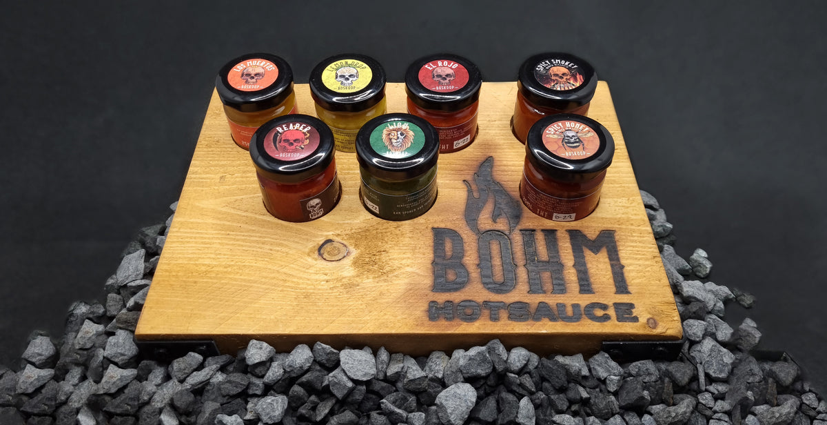 De BBQ Store, Böhm Hot Sauce Giftset 7 Sauzen 35ml